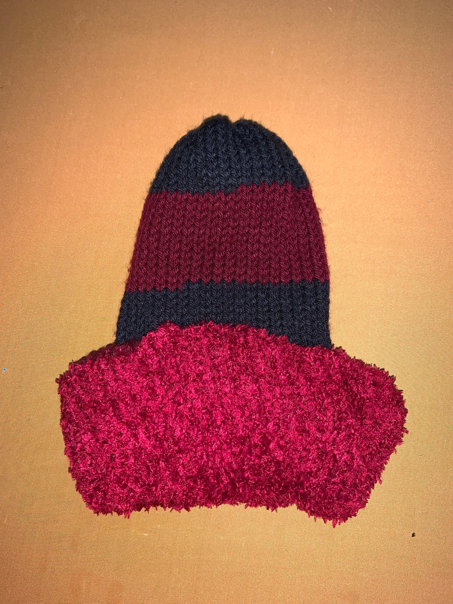 Fluffy Knitted Beanie - Adult
