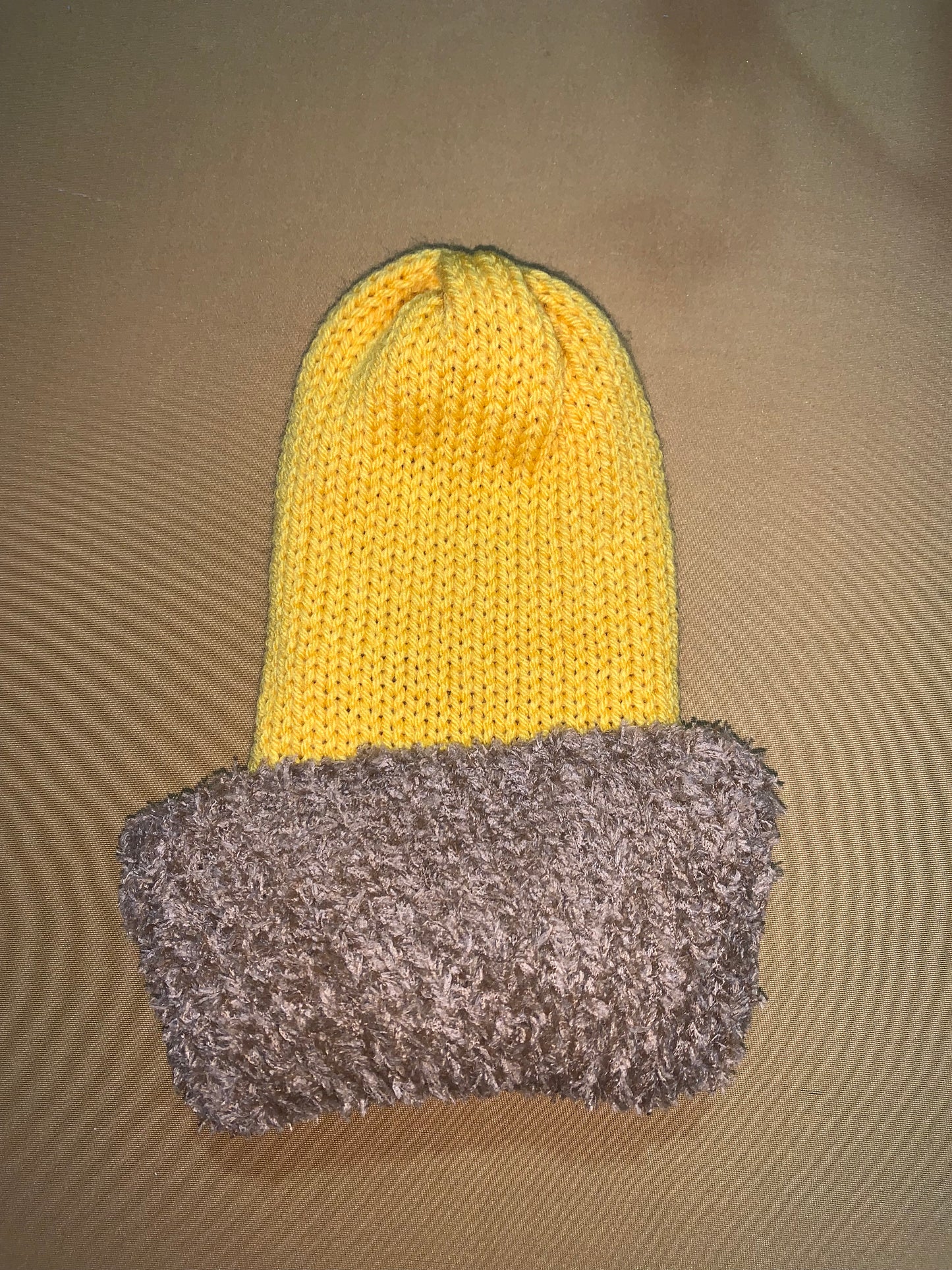 Fluffy Knitted Beanie - Adult